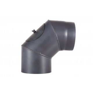 Kolano dymowe 120/90° z wyczystką RADECO