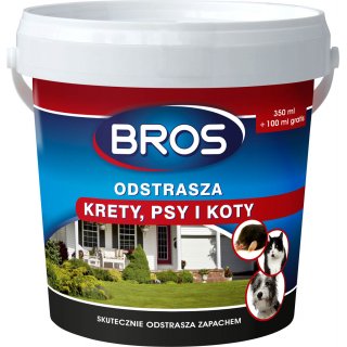 Preparat odstraszający krety psy i koty 350 ml BROS