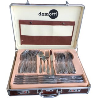Komplet sztućców Maria 72-elementowy w aluminiowej walizce DOMOTTI