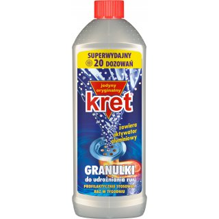 Granulki do udrożniania rur Kret GLOBAL COSMED GROUP