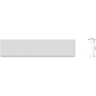 Listwa dekor ścienna DW08A biała 24 m (10x2,4m ) DOMSTYL