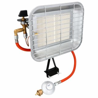 Promiennik gazowy na butlę 4,6 kW z reduktorem i wężem NERGIS