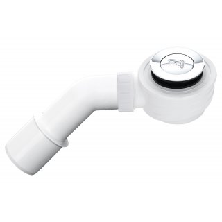 Syfon brodzkowy niski 6 cm fi 50 metalowy klik-klak NERGIS