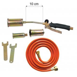 Palnik z dyszami 25 35 50mm wąż 2m PROFIX