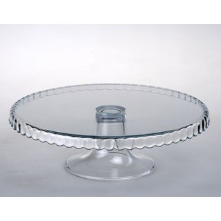 Patera na nóżce, z rantem do dołu Patisserie 28 cm PASABAHCE