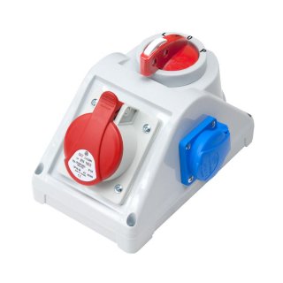 Rozdzielnica elektryczna z wyłącznikiem 0-1, 3P+N+Z 16A, 2P+Z 230V ELEKTRO-PLAST