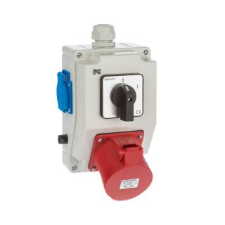 Rozdzielnica elektryczna z wyłącznikiem 0-1, 3P+N+Z 32A, 2P+Z 230V ELEKTRO-PLAST