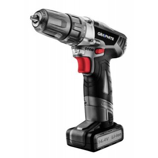 Wiertarko-wkrętarka akumulatorowa 2x14,4 V Li-Ion + rękawice GRAPHITE