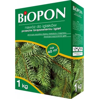Nawóz do iglaków przeciw brązowieniu igieł granulat 1 kg BROS