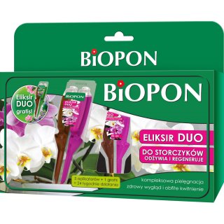 Eliksir duo do storczyków 5x35ml + eliksir duo uniwersalny gratis BIOPON