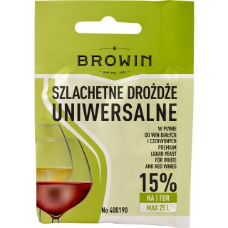 Drożdże winiarskie Uniwersalne 20 ml BROWIN