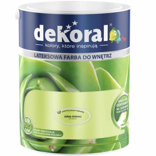 Farba do ścian i sufitów zielony oliwkowy 5l DEKORAL
