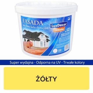 Farba fasadowa 5 L żółta LUXDECOR