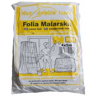 Folia malarska 4mx5mBLUEDOLPHIN