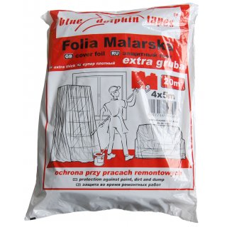 Folia malarska extra gruba CF_04956 4mx5m BLUEDOLPHIN