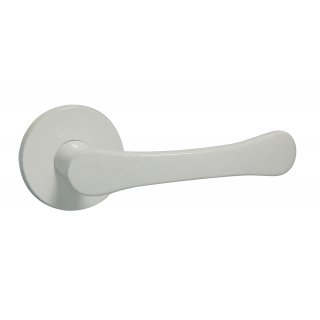 Klamka SP Biszkopt-R biała DOMINO