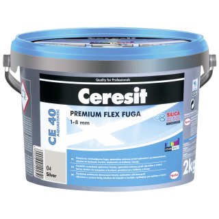Fuga elastyczna Ceresit CE 40 srebrna 2kg HENKEL