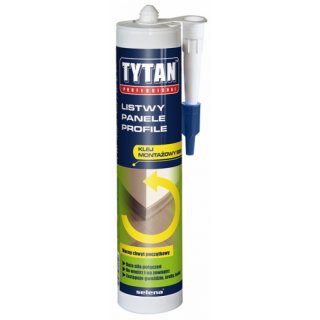 Klej montażowy do paneli, listew, profili 310 ml TYTAN