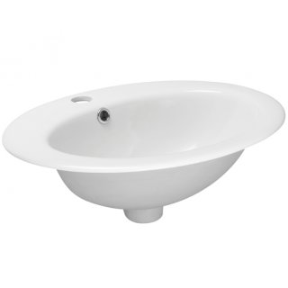 Umywalka wpuszczana w blat - owalna 50x44 5 NOVOTERM